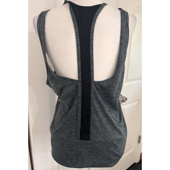 NIKE DRY Women's Open Back Studio Tank Top  M in Gray - Picture 4 of 8